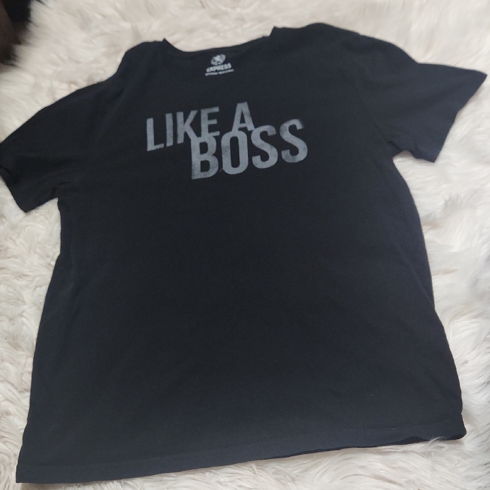 Express Mens " Like A Boss" T Shirt- Medium